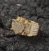 Hip Hop New Men039s Big Love Men Ring Famous Brand Iced Out Micro Pave CZ Rings Punk Rap Jewelry3503044