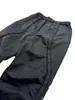 Men's Pants 2024 Summer Spring Nylon Pleated Coil Splicing Functional Black Straight Leg Trousers High Quality Luxury Designer Brand