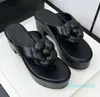 Sandles for Women Designer Sandalen Flip Flops Wedge Heels Slippels Slides Summer Outdoor Beach Shoe Luxurys Shoe Black