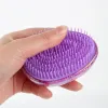 5 couleurs enchevêtrement brosse à cheveux peigne à œufs en forme d'oeuf démêlant les outils de style de massage de coiffure anti-nœud