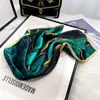 100% Silk Four Seasons Scarves Fashion Print Sunscreen Kerchief Ethnic Style Small Square Headcloth Print SACLS 240422