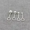 Boucles d'oreilles 8prs de 925 Sterling Silver Ball avec anneau ouvert 2,5 mm 3 mm 4 mm 5 mm