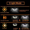 Dekoracje 1 ~ 10pcs 100 LED Solar Wall Lights Outdoor Solar Lampa Wodoodporna Motor Słoneczny Słoneczny światło słoneczne Street Light Ogród Wystrój ogrodu