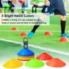 10152025pcs Agility Disc Cone Set Multi Sport Training Space Connes avec support de support en plastique pour le ballon de football de football 240429