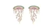 Роскошные женщины давит серьги S925 Серебряная игольчатая кисточка для длинных серьгов Геометрическая океановая медуза модные украшения97031354372
