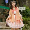 Ethnic Clothing Original Hanfu Female Song System Summer Chinese Style Han Element Short Skirt Temperament Versatile Commuter Cosplay Dress Set