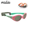 Baby Boys Sunglasses Polarized 0-2 Years Old Girls Resin Environmental Safe Shades UV400 Kids Sun Glasses Strap Accessories 240417