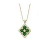 Colliers de bijoux de créateurs Designer Pendant Buccellati Top Four Leaf Grass Italian Diamond Braced Collier Bracelet Colli