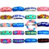 Cluster Rings Wholesale 30/50Pcs Lots Mix Colors Flower Polymer Clay Finger Ring For Children Kids Boys Girls Jewelry Gift