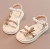 Luxe designer Kids Sandalen Fashion Girls Sandalen Sandalen Sandalen Sandalen Zomer Kind Flat Shoes Children Slipper