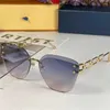 Okulary przeciwsłoneczne Jewel Cat Eye Z1626U luksusowy projektant marki Projektant bez gradientu soczewki metalowy łańcuch z klasyczną kobietą osobowość All-mecz