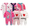 2019 6pcslot neonato unisex 100cotton neonato set di vestiti per bambini estate abiti da bambino manica roupas de bebe5237418