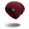 Beanie/Schädelkappen Stricks Beanie Womens Hut Winter Männer Schädel warm lässige schleuende Hut Häkelhut weibliche Baggy Cap D240429