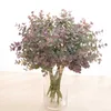 Fleurs séchées plantes artificielles bouquet eucalyptus pour décoration de mariage à la maison feuilles en plastique eucalipto