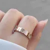 Modedesign Ring Luxus und exquisites Ring Luxus Design Highend Full Diamond für Frauen modischer personalisierter Finger mit Cart Originalringen