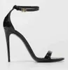 Mariage de mariée de marque populaire Keira Femmes Sandales Chaussures en cuir brevet Gladiateur Sandalias Gol White Black Pumps Lady High Heels EU35-43 avec boîte