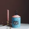 Velas Big Eye Jar Starry Sky Incense Veller Titular com tampa da tampa da mão A aromaterapia jar