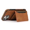 Cois de portefeuille pliée en cuir de peau 3 pour iPhone Pro Max, pour mini, pour xsmax, pour xr, pour le sac de poche de carte pro et pour S22 Ultra