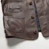 Genuine Leather Motorcycle Vest For Men and Women Brown Leather Waistvest Sleeveless Jackets S M L XL XXL 3XL 4XL