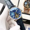 MENS RELOJES DE LUJO Clone alla moda scavato aaaa+orologio da 42 mm Catena di orologio in pelle inossidabile meccanica inossidabile meccanico in pelle luminosa in zaffiro impermeabile