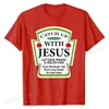 Men's T-Shirts Catchup With Jesus Shirt Funny Christian Gift T-Shirt Cute Personzed Top T-shirts Cotton Men Tops Shirts Personzed T240425