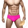 Męskie stroje kąpielowe seksowne męskie solidne bystry pływackie nylon Szybki sucha letnia męska podkładka push up sport