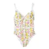 Ins Wind One-Piece MAINEMENT FEMMES SEXY HOLTER LOCK FLORAL BIKINI BIKINI