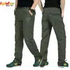 Men's Pants Mens military cargo pants mens summer waterproof and breathable Trousers jogger pocket casual Plus size 4XL Q240429