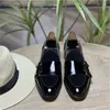 Kleiderschuhe Retro -Männer Mönchslaafer hochwertiger Ledernähte Wildleder Doppelschnalle Fashion Casual Wedding Party Täglich Klassiker