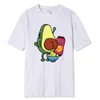 Men's T-Shirts Manufacturing Avocado Jam With Avocado Printed T-Shirts Men Breathable Ts Summer Cotton Tshirt Hip Hop Loose Oversized T-Shirt Y240429