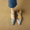 Ubierz buty Sandały Letnie pokrywa palec dla kobiet mody mieszany kolor grube pięty ladies panie zapatos mujer