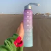 300 ml butelka z wodą motywacyjną butelkę do picia butelka z wodą z markerem czasowym Przenośne kubki na zewnątrz Travel Gym 240422