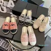 Fisherman Schuhe Frau gesteppt Espadrilles Pantoffeln gesteppt Flats Slide Women Oxfords Tories Sandal -Doppel -Turnschuhe Femme Designer -Ladung