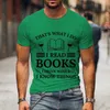 T-shirts masculins hommes vêtements intéressants.J'ai lu ce livre et je bois du vin.T-shirt à manches pour hommes à manches courtes graphiques Shirt surdimensionné Harajuku T-shirtl2404