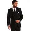 Herrenanzüge Kostüm Homme Elegant Anzug Modegeschäft Gentlemen Casual formelle Bräutigam Smoking für Hochzeits-dreiteiliges Set