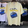 Rhude herr t-shirt högkvalitativ tess designer casual mode kortärmad Europa Amerika män kvinnor runda nack tshirts s-xl