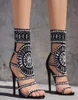 Hot Sale-Rhinestone Women Sandals 하이힐 섹시한 하이힐 여성 펌프 여름 파티 신발 여성 SWC00326574031