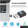 Network Adapters 300Mbps Usb Wifi Adapter Rtl8192 Chipset 2.4Ghz 300M Wireless Receiver Wi-Fngle Card For Pc Laptop With Retail Box Dhgpe