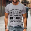 Heren t-shirts heren interessante kleding.Ik heb dit boek gelezen en ik drink wijn.Grafische korte mouwen Y2K Mens T-shirt Oversized sportshirt Harajuku Fashion T-shirtl2404