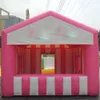 4x3m Custom Made Candy Floss tält Uppblåsbar koncession Pop Up Stand Sales Kiosk Carnival Cotton for Food/Ticket/Juice Party