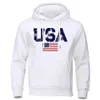 Felpe con cappucci da uomo con felpe con cappucci vintage USA FLAG Street Stampa abbigliamento da uomo hip hop personalità con cappuccio con cappuccio con cappuccio di moda in pile Pullover Felpette D240429