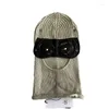 Beanies Bonnet Cp Official Website 1:1 High Quality Knitted Hat Extra Fine Merino Wool Goggle Beanie