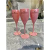 ワイングラスMoet Chandon Pink BアクリルシャンパンフルートカップドロップデリバリーガーデンキッチンダイニングバードリンクウェアDHKST