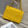 Marka tote çanta tasarımcı çanta gerçek deri aaa kalite altın zincirler havyar çocuk messenger çanta hobo çanta crossbody çift flep kadın çantalı çanta cüzdan ld2#8800