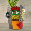 Vases Colorful Face Art Abstract Resin Flowerpot Head Succulent Green Plant Decoration Accessoires