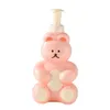 Cartoon Bear Foaming Soap Dispenser Refillable Pump Bottle Badrum Hand Sanitizers Shampoo Dusch Gel Foam Container Drop Ship 240419