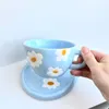 Kubki z ceramicznym filiżanką kawy Ahunderjiaz z tacą latte narzędzia Latte