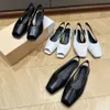 Eenvoudig de rijschoenen plat sandaal peep-teen lederen sandaal lage hakken kleding schoenen luxe ontwerper platte hakken kantoorschoenen fabrieksschoenen schoenen