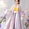 Etnische kleding Vrouwen Chinees Hanfu Borduurwerk 3pcs Fairy Cosplay Kostuum Spring Summer Ancient Princess Costume Halloween Kleding