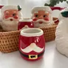 Tazze squisite decorazioni natalizie floreali poins santa claus ceramic Cup Dispositivo